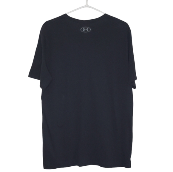 Under Armour Tee Classic Black Red Graphic Crew Neck Short Sleeve - Picture 8 of 9